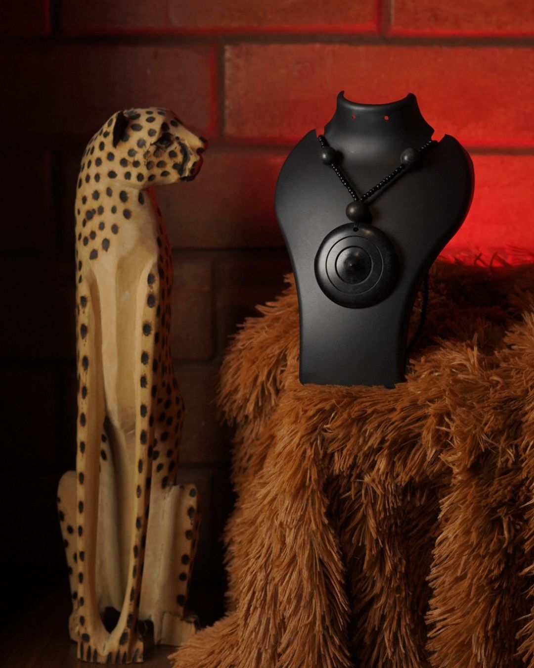 Obsidian Shield Necklace