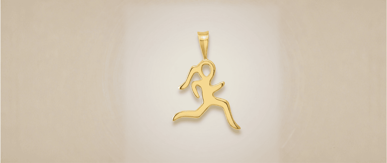 Running girl pendent