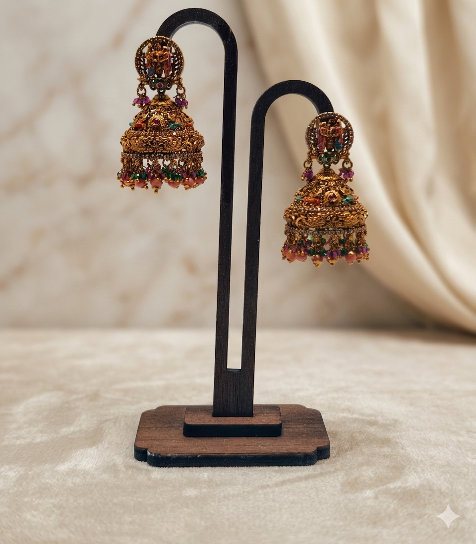 Maharani Temple Jhumkas