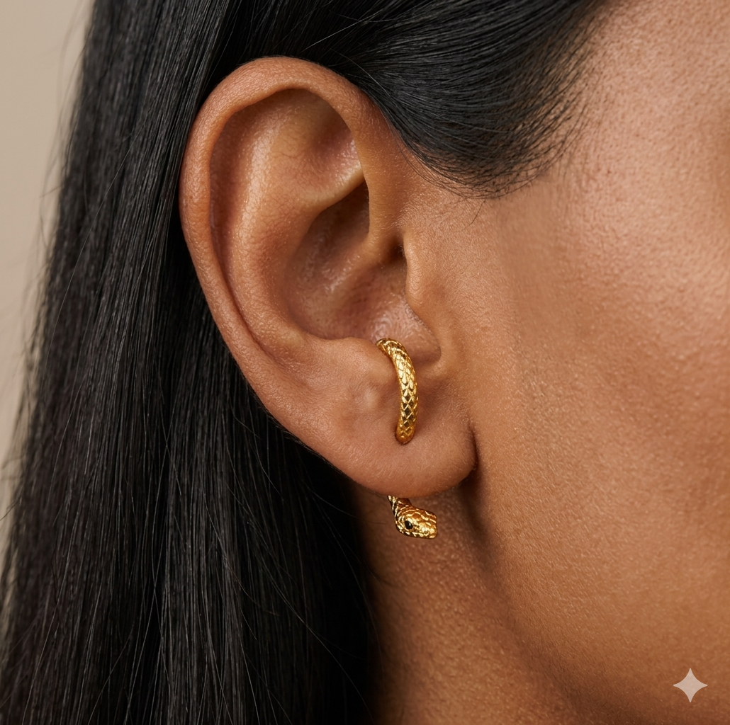 Snake Piercing Earrings