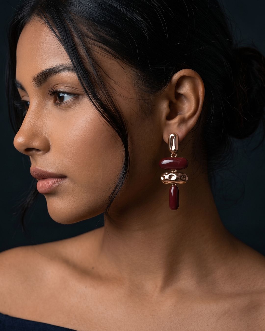 Bohemian Fashionable and Elegant Geometric Oval Drop - Image 2