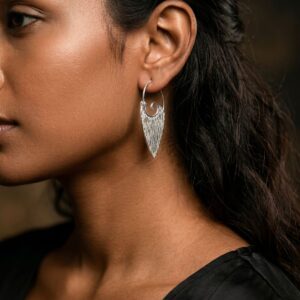 Vintage Silvery Boho Geometric Earrings
