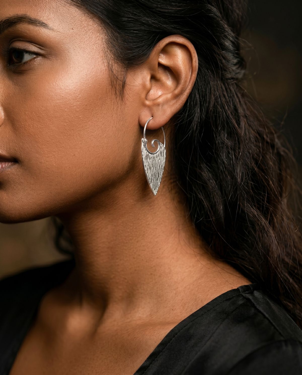 Vintage Silvery Boho Geometric Earrings