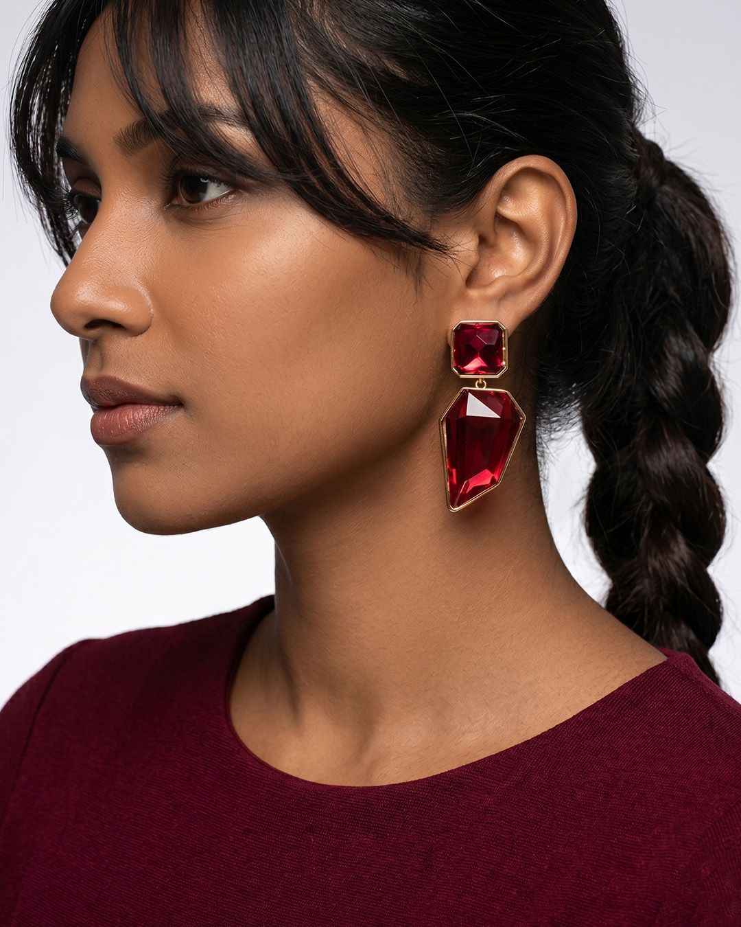 Temperament Colorful Resin Earrings
