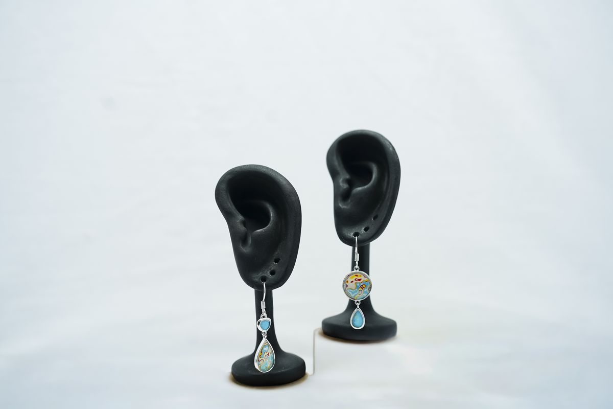 Art Graffiti Pendant Earrings