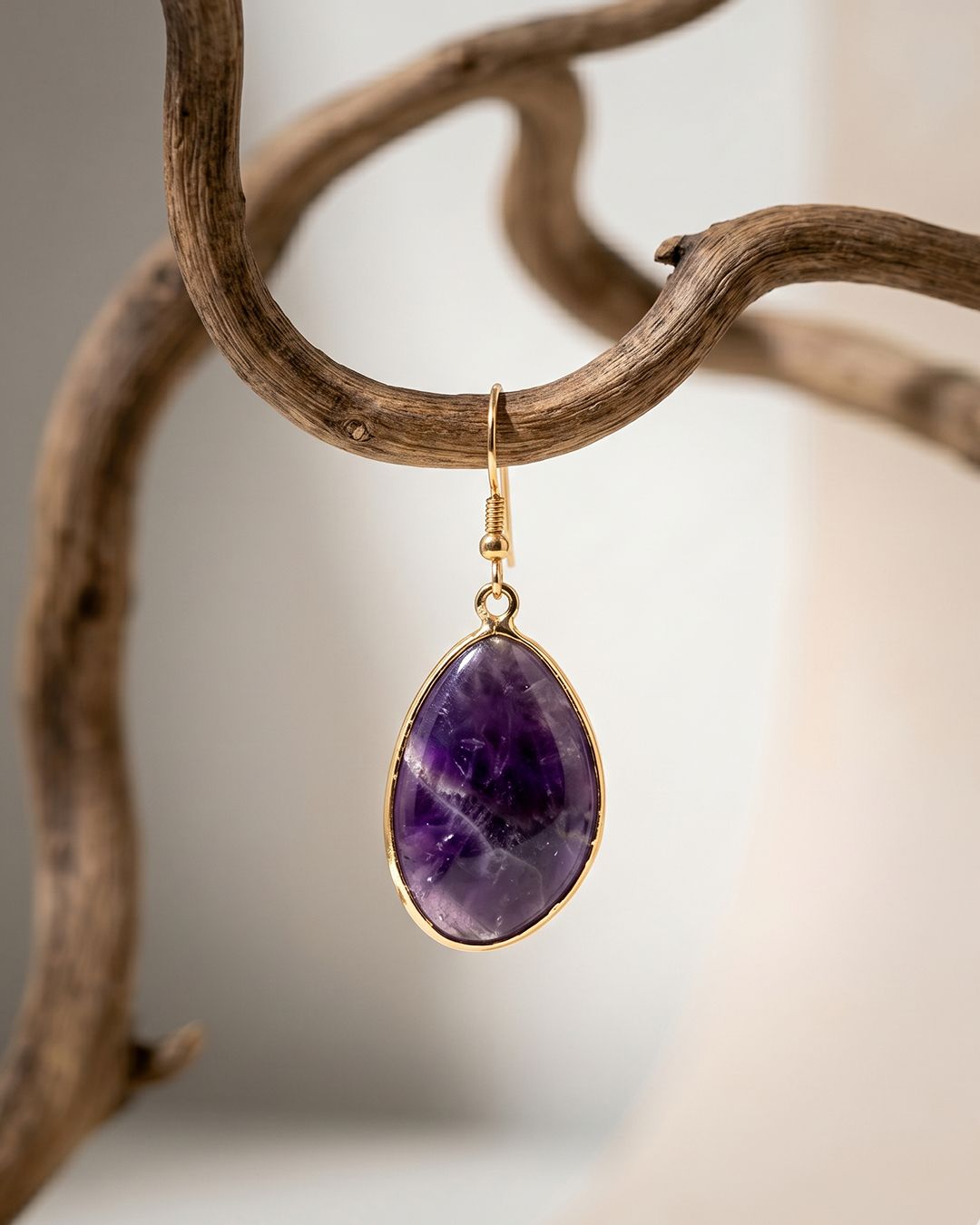Irregular Edge Drop Earrings