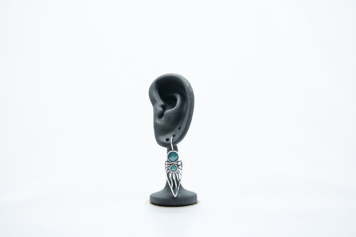 Sun Pattern Hollow Pendant Earrings - Image 2