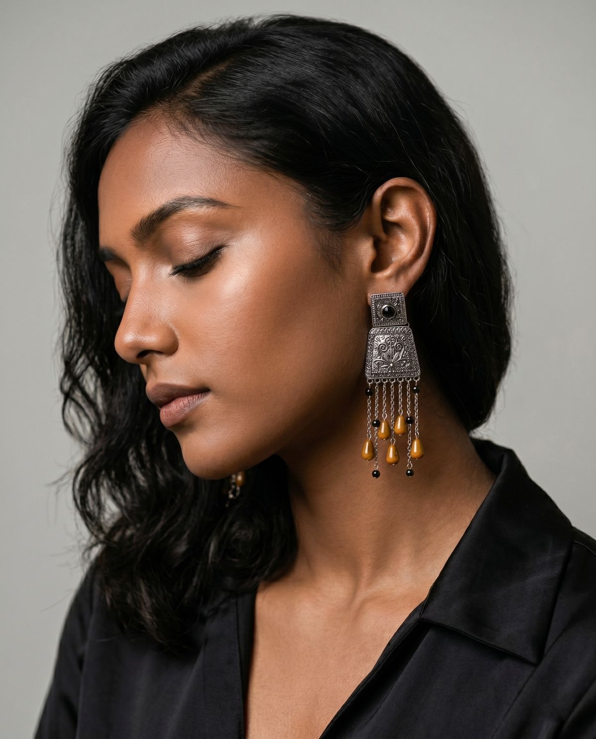 Vintage-style Multi-layered Earrings