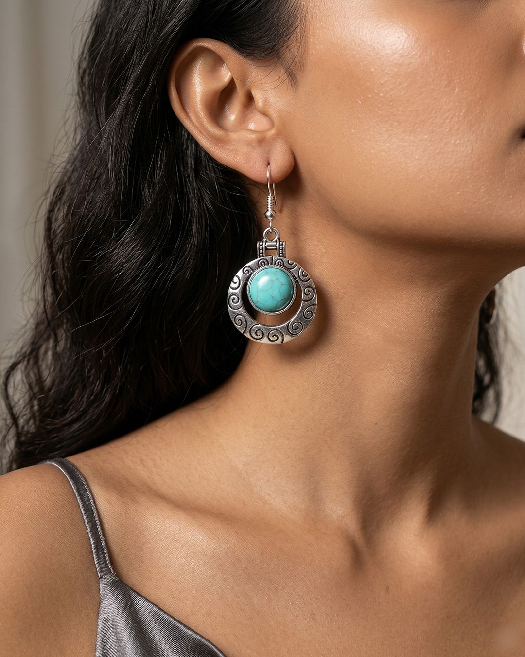 Alloy Material Earrings