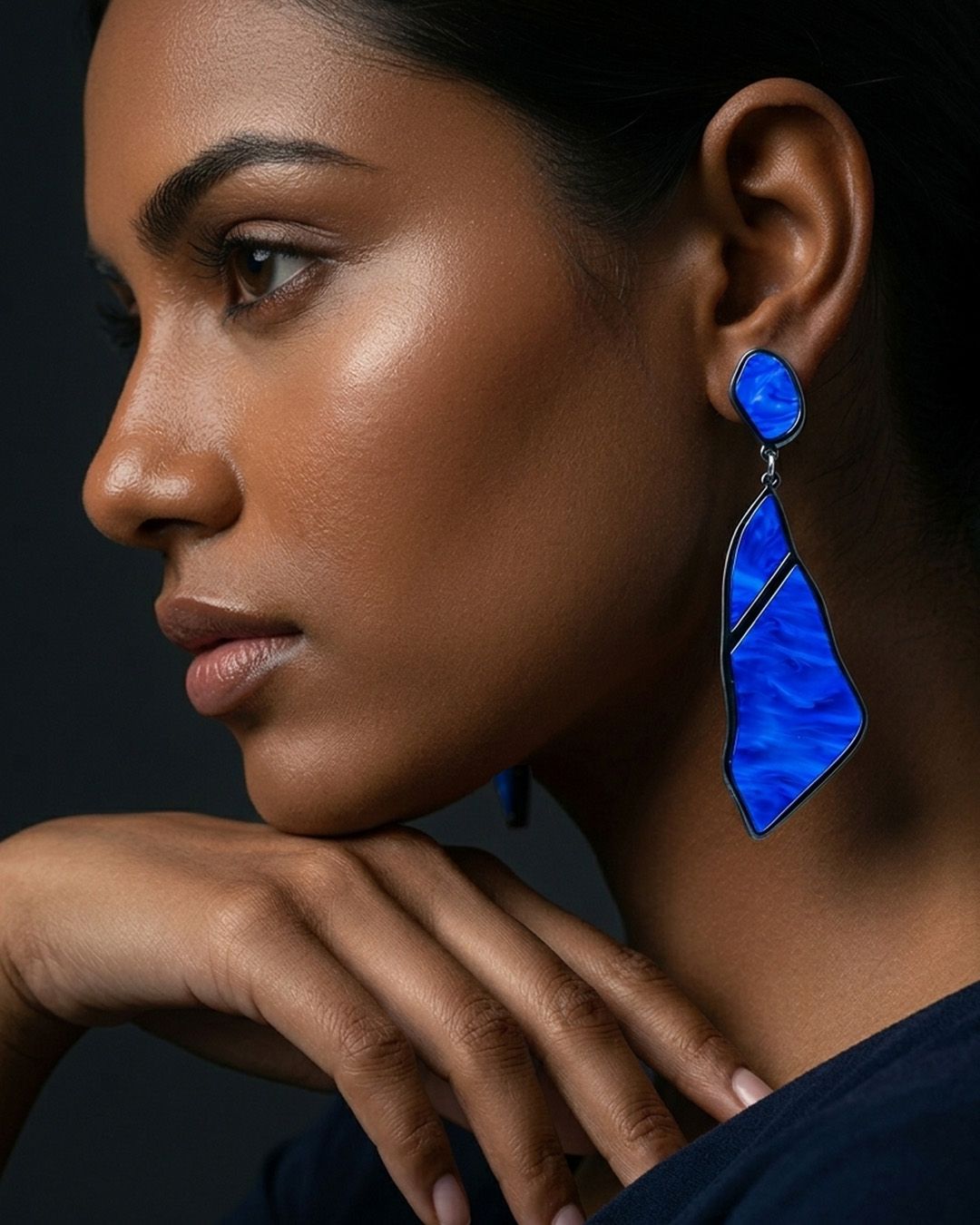 Acrylic Geometric Drop Earrings