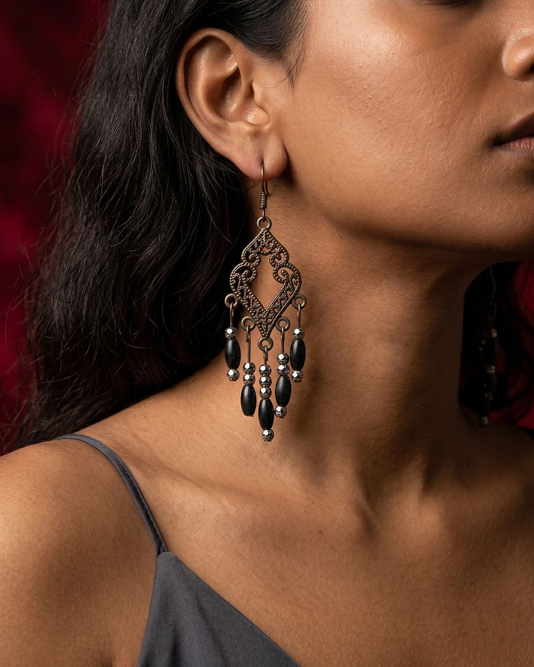 Vintage Bloom Filigree Earrings