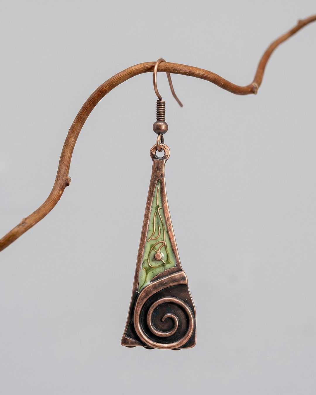 Boho Spiral Statement Earrings