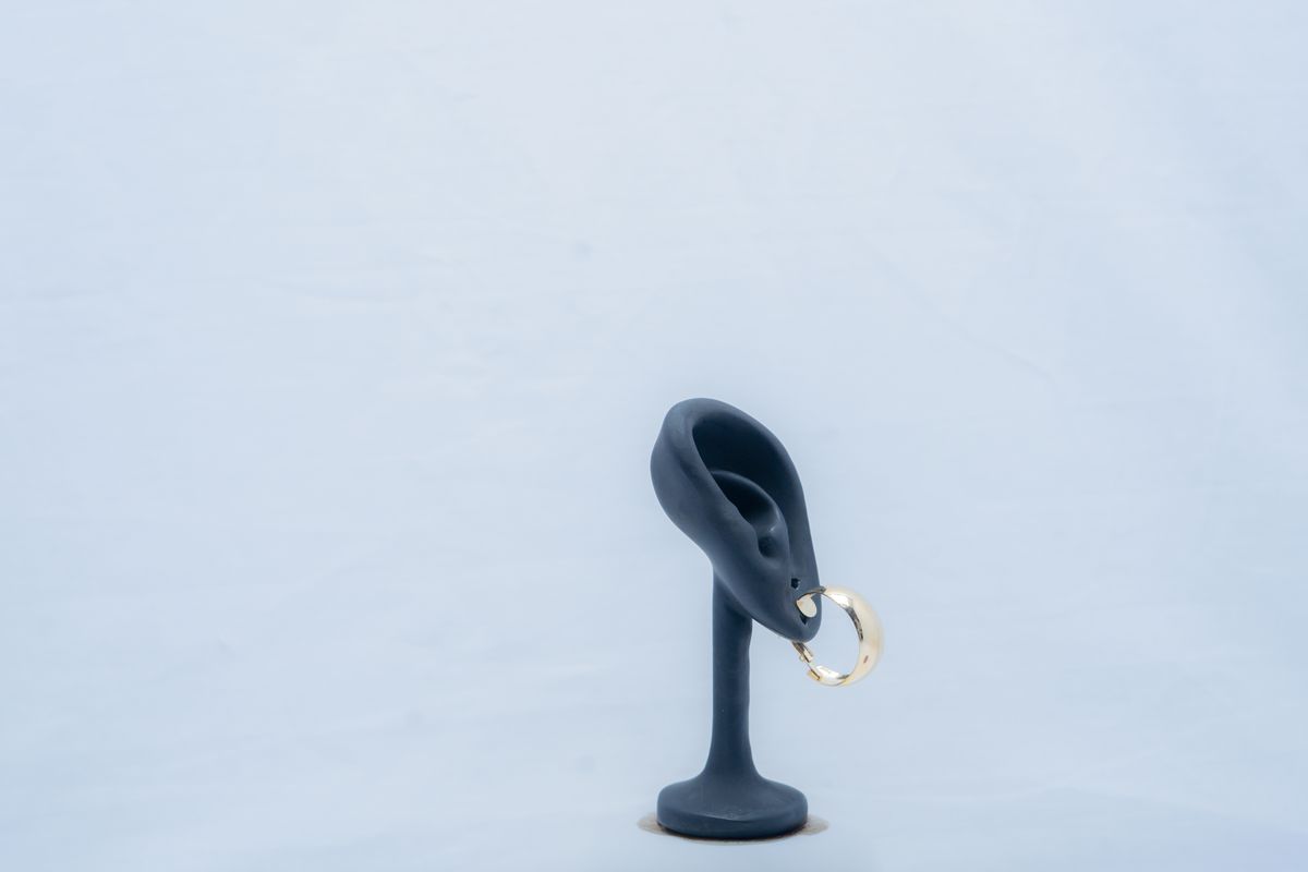 Golden Irregular Earrings