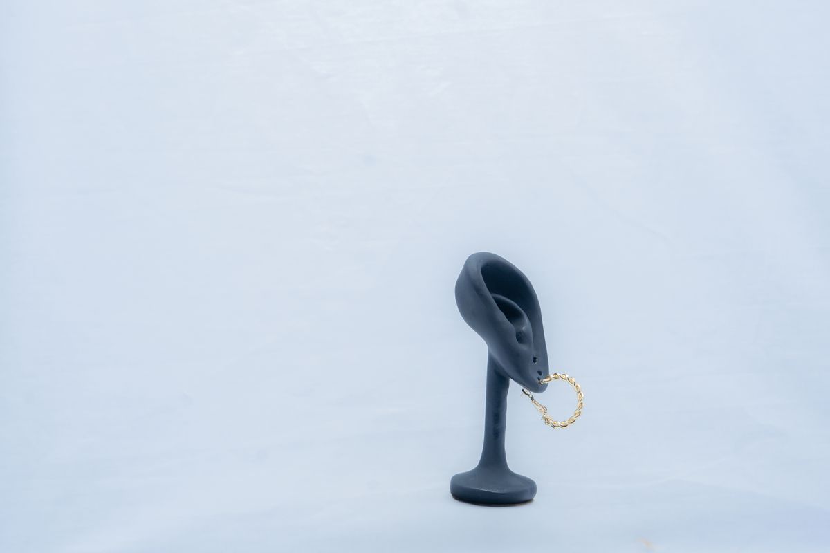Golden Irregular Earrings