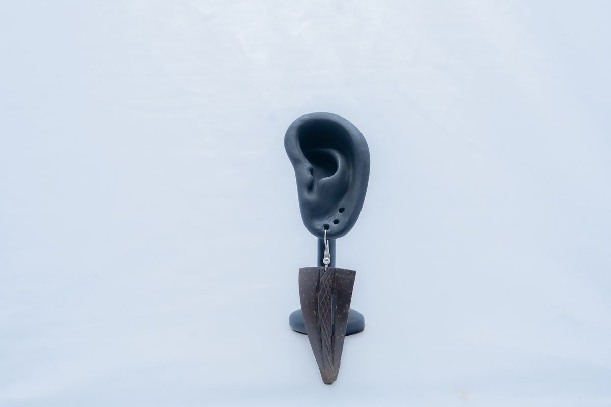 African Tribal Spear Drop Studs