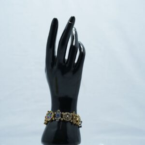  Multi-element Playing Card Portrait Geometric Flower Bracelet. 