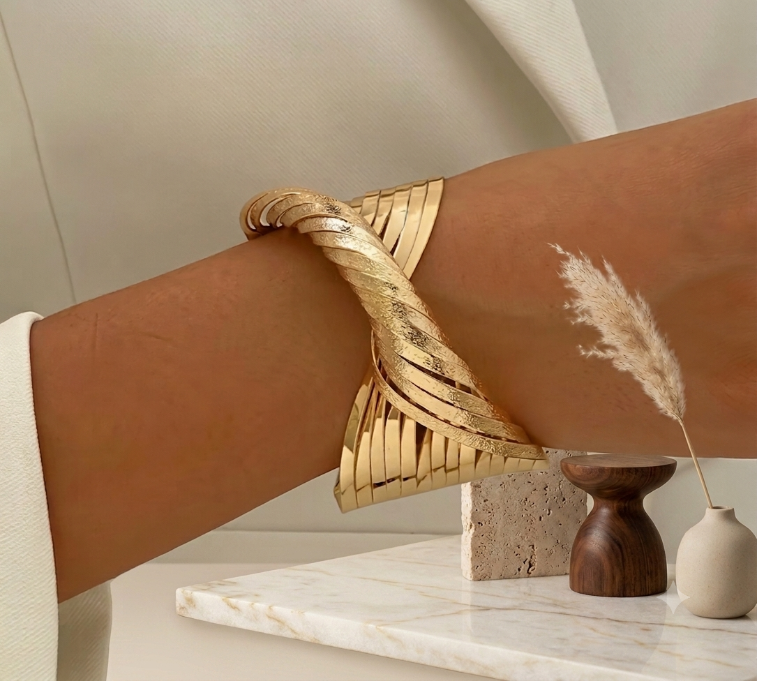 Twisted Wide Bracelet