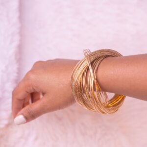 Multi-layered Twisted Matte Metal Bracele