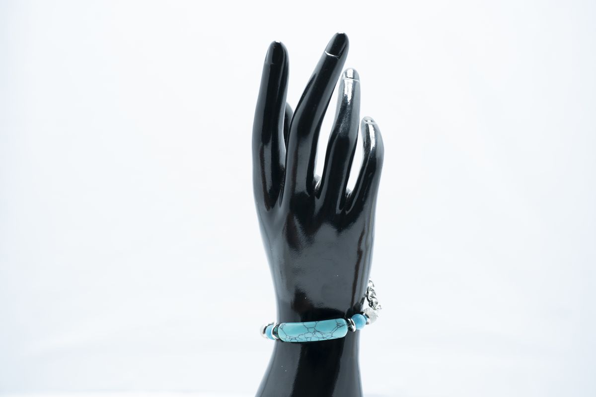 Obsidian Bead Women'S Bracelet