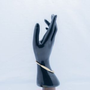 Geometric Round Smooth Metal Bangle