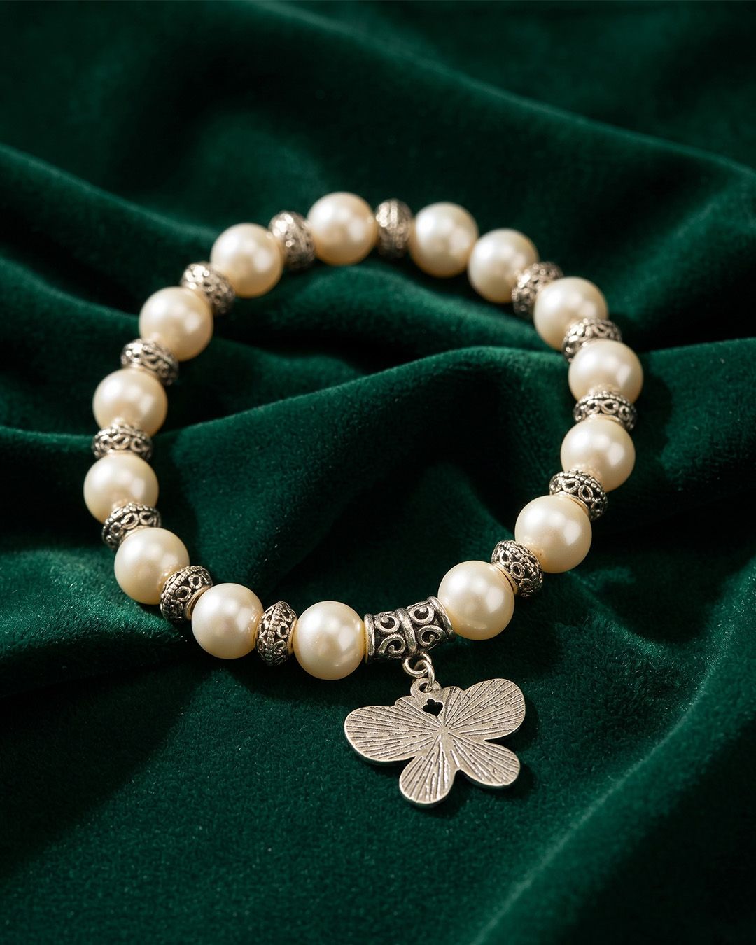 Pearl Charm Bracelet