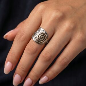 Adjustable Spiral Boho Ring