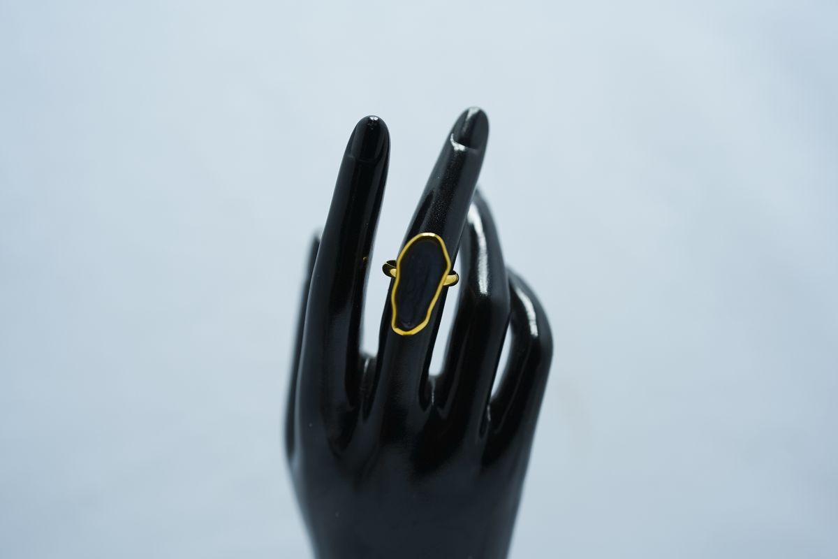 Enamel Drip Glaze Ring