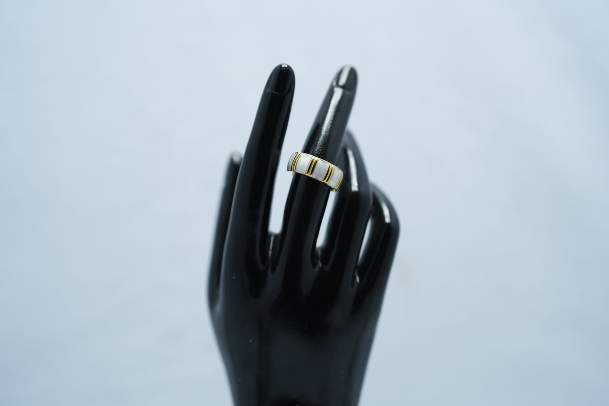 Stainless Steel Oil-Press Enamel Drip Glaze Ring