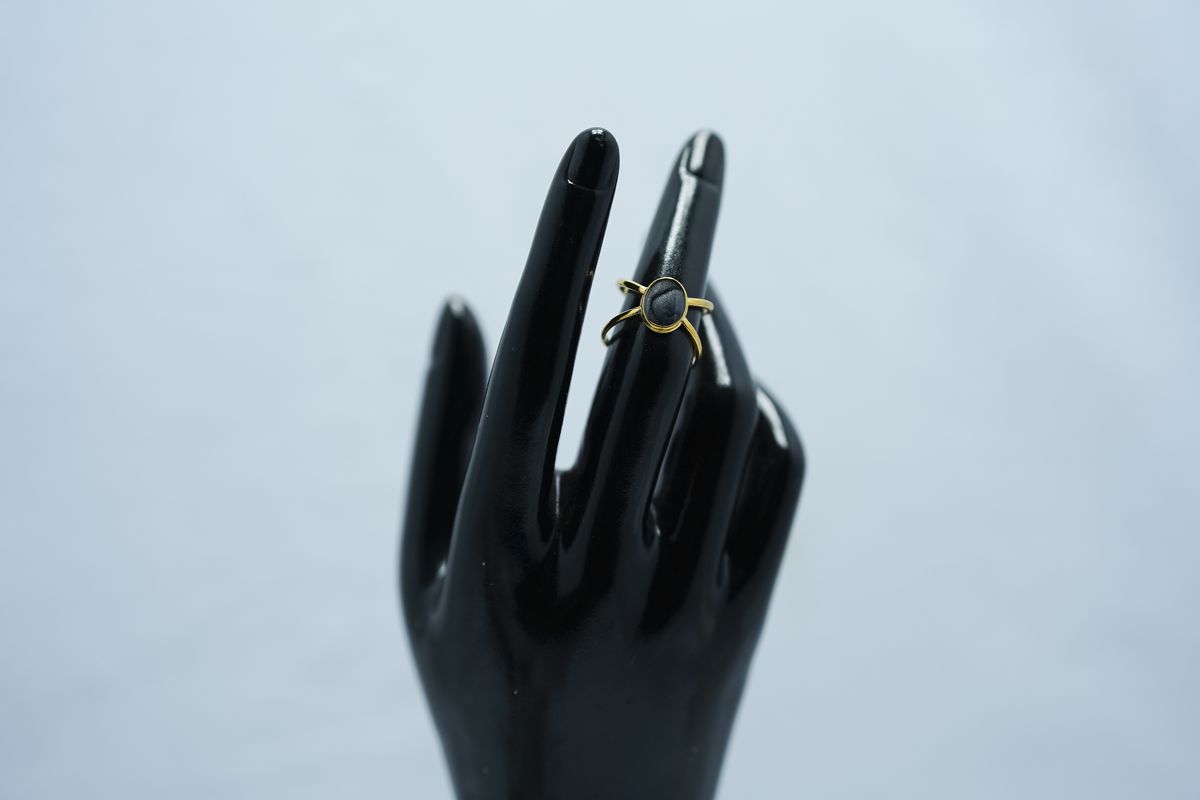 Stainless Steel Oil-Press Enamel Drip Glaze Ring