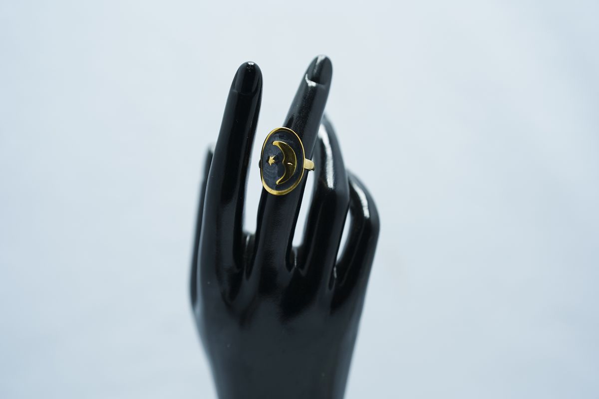 Stainless Steel Oil-Press Enamel Drip Glaze Ring