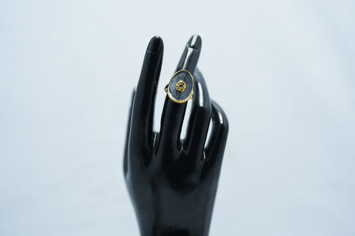 Stainless Steel Oil-Press Enamel Drip Glaze Ring - Image 2