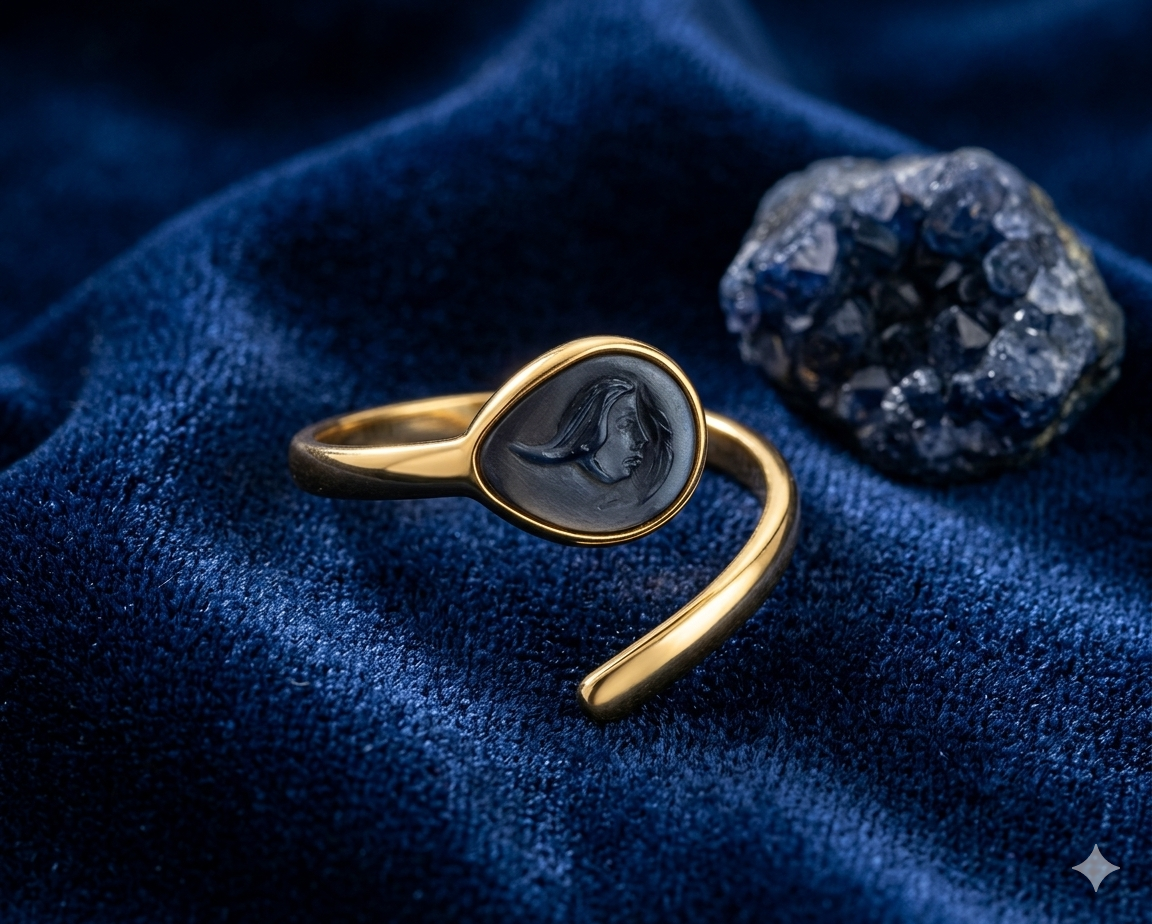 Stainless Steel Oil-Press Enamel Drip Glaze Ring