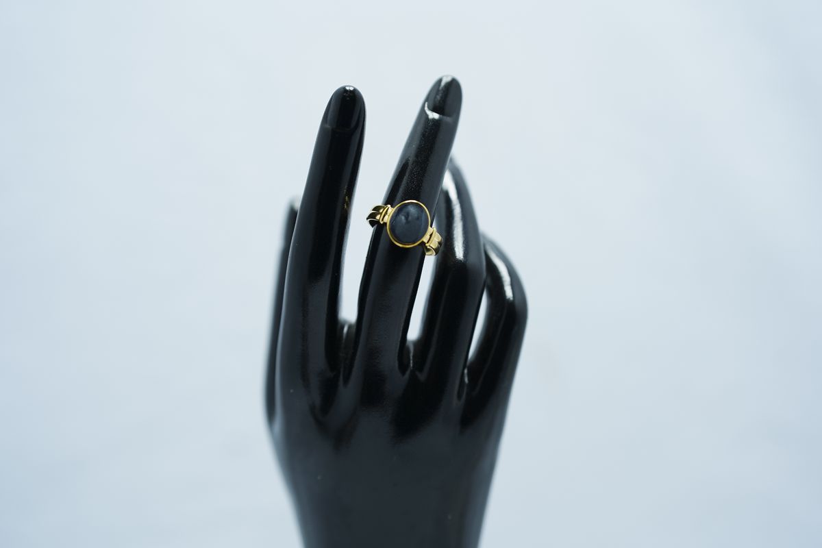 Stainless Steel Oil-Press Enamel Drip Glaze Ring