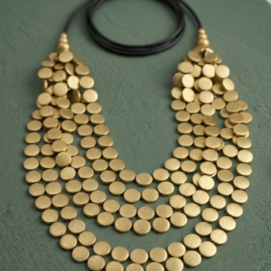 Bohemian Style with Multiple Layers of Wooden Discs