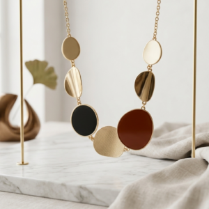  Versatile Irregular Geometric Lens Necklace