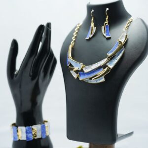 Zinc Alloy Enamel Geometric 3pcs Jewelry Sets