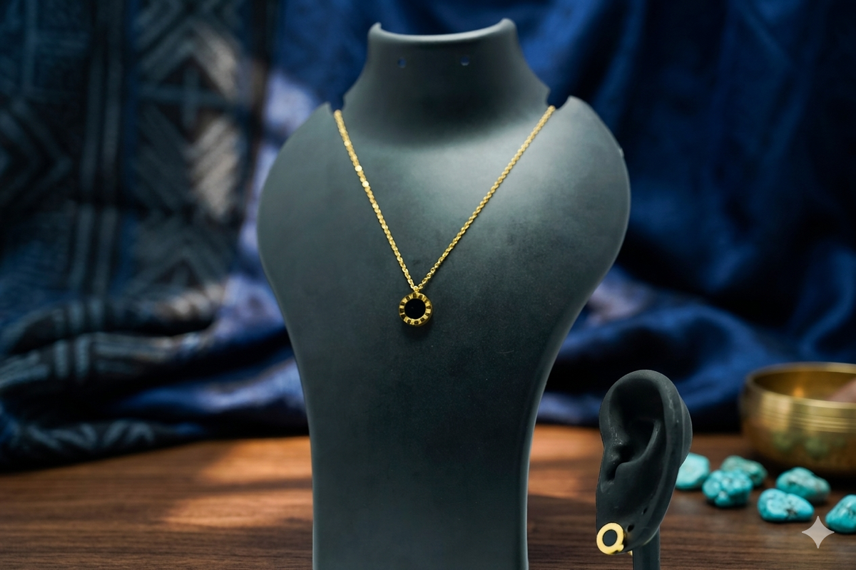 tainless Steel Golden-Plated Roman Numerals Set