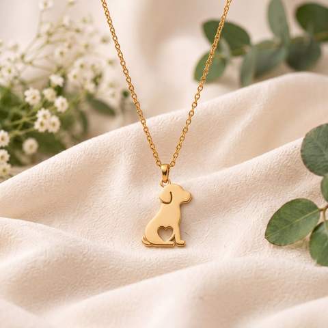 The Dog Pendant - Gold